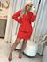 Blazer Alfaiataria Em Tweed Boyfriend Vermelho