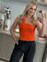 Blusa Lez a Lez Justa De Um Ombro Só Laranja 3107 