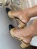 Scarpin Slingback Cap Toe Couro Black Toffe 
