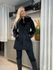 Casaco De Neoprene Com Fleece Preto