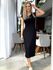 Vestido Lez a Lez Com Recorte Nas Costas Preto 0208