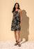 Vestido Curto Estampado Preto 1507 