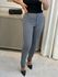 Calça Vanews Skinny Em Ponto Roma Cinza