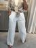 Calça De Linho 100% Italiano Cris Off White 
