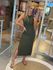 Vestido Youbasic Canelado Zurique Verde Militar 