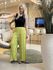 Calça Lez a Lez Pantalona Estampada De Cintura Alta Verde 1710