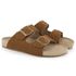 Sandália Birken Masculina Em Couro Nobuck Terra