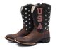 Bota Texana Cano Alto U.S.A em Couro