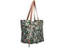 Bolsa em Tecido Impermeável Estampa Flores com Necessáire