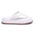 Sandália Damers Feminina Papete Flat Off White