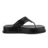 Sandália Damers Feminina Papete Flat Preto