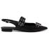 Sapatilha Bico Fino Slingback Damers Preto