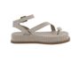 Sandália Damers Feminina Flat Plataforma Strass 