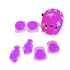 Kit Capacete Cotoveleira Joelheira Infantil Bike Skate Roxo