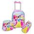 KIT ESCOLAR MOCHILA DE RODINHA , LANCHEIRA E ESTOJO PRINCESAS