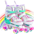Patins Roller Arco-Íris Rosa
