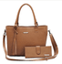 Bolsa Feminina Couro Legitimo 2 Alças +carteira DM-05B