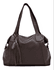 Bolsa grande ombro couro chocolate ref:DM-14