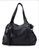 Bolsa grande ombro Couro preta ref:DM-14
