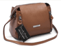 Bolsa Feminina Couro Legitimo Pequena Transversal caramelo Ref:DM-07