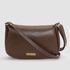 Bolsa media couro legitimo chocolate ref:DM-08