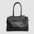 Bolsa Feminina Grande Couro Legitimo Alça Ombro preta DM-23L