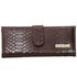 carteira couro legitimo croco chocolate ref:DM-04CR