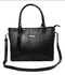 Bolsa grande couro legitimo croco preta ref:DM-05CR