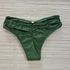 Hot Pants Drapeada Verde Militar Texturizado