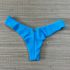 Tanga Fio em Dobra Azul Turquesa Textura