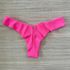 Tanga Fio em Dobra Pink Textura