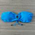 Top Tomara que Caia Azul Turquesa Textura 