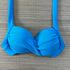 Top Meia Taça Azul Turquesa Textura
