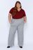 Calça Alfaiataria Xadrez - Plus Size
