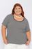 Blusa Malha Listra Preta - Plus Size