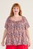 Blusa Bata Viscose Estampa Liberty - Plus Size