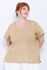 Blusa Social Botão Fendi Listrada - Plus Size