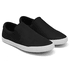 Slip On Casual em Lona Solado Borracha Preto Sola Mustang