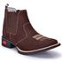 Bota Texana Masculina Couro Legítimo Café