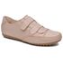 Sapatênis Feminino Velcro Couro Legítimo Nude