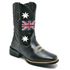 Bota Texana Masculina Cano Longo Bico Quadrado Londres Preto