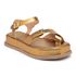 Sandália Feminina Papete Flatform em Fivela Bronze