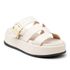 Sandália Papete Feminina Flatform Napa Off White