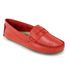 Mocassim Feminino Couro Legítimo Vermelho