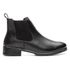 Botina Chelsea Feminina Em Couro Latego Preto