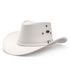 Chapéu Estilo Americano Adulto Linha Texas Couro Legítimo Branco