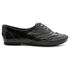 Sapato Oxford Feminino Couro Legítimo Confort Preto