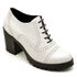 Sapato Feminino Ankle Boot Couro Legitimo Confort Branco