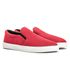 Hiate Slip On Casual Masculino em Lona Vermelho