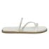 Sandália Feminina Papete Flatform Off White